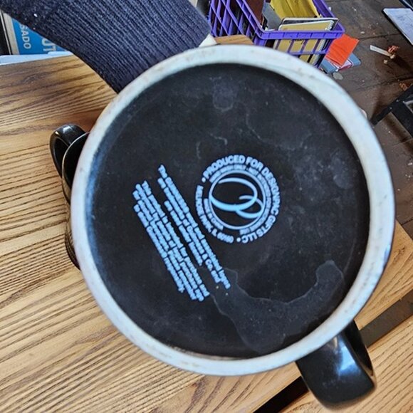 Lot of 2 Vintage Guinness Black Coffee Mug Ceramic with Official Harp Logo - Picture 7 of 9